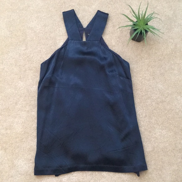 Banana Republic Tops - Banana Republic Satin Cutaway Blouse (Never Worn)